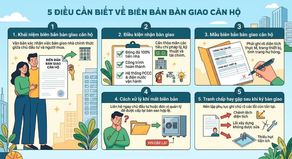 Biên bản bàn giao căn hộ